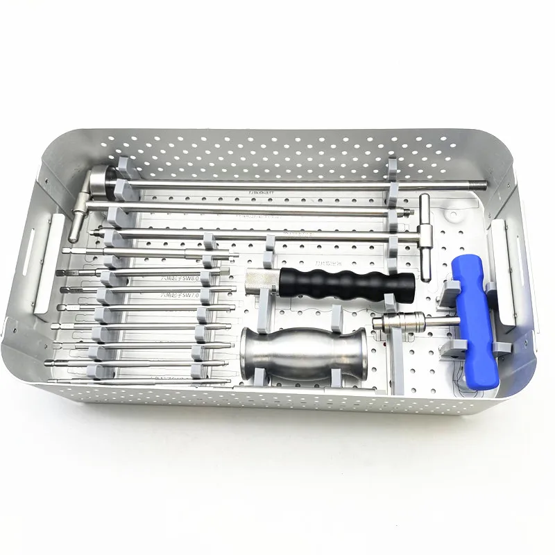 QSWTITAN Screw Extractor Intramedullary Nail Removal Kit Veterinary Orthopedic Instruments for Pet Bone Fracture