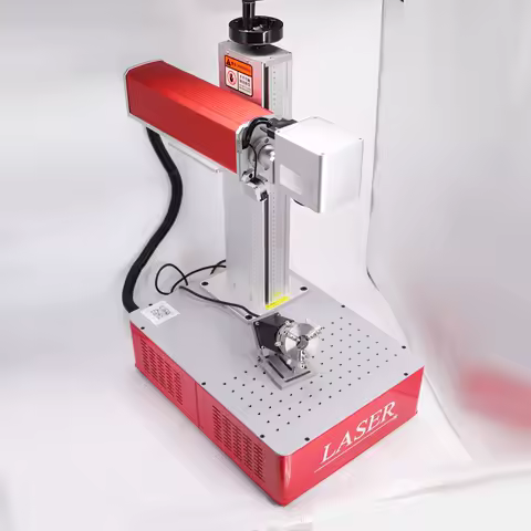 JPT MOPA M7 100W 60W Fiber Laser Metal Cut Colorful Marking Printer Engraver Machine with Ring Rotary Axis for Gold Silver