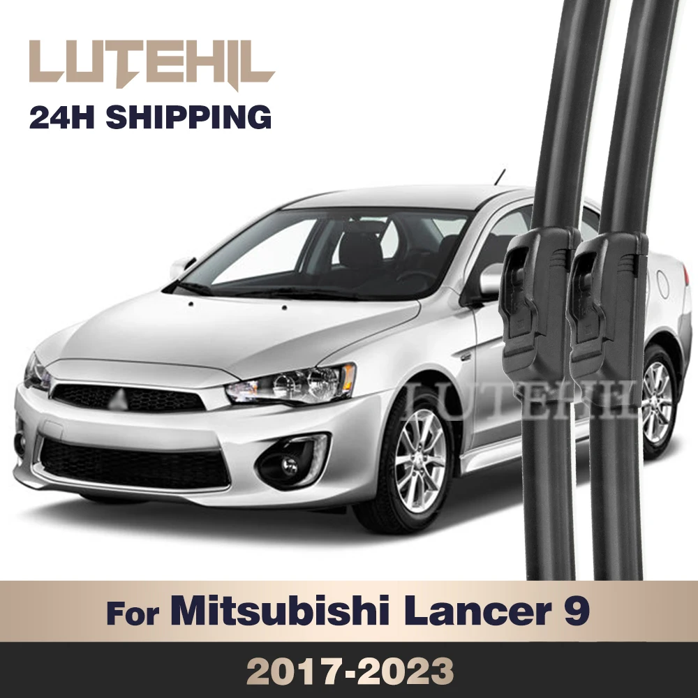 

For Mitsubishi Lancer 9 2017-2023 2018 2019 2020 2021 2022 Wiper Front Wiper Blades Windshield Windscreen Window Brush 24"+17"