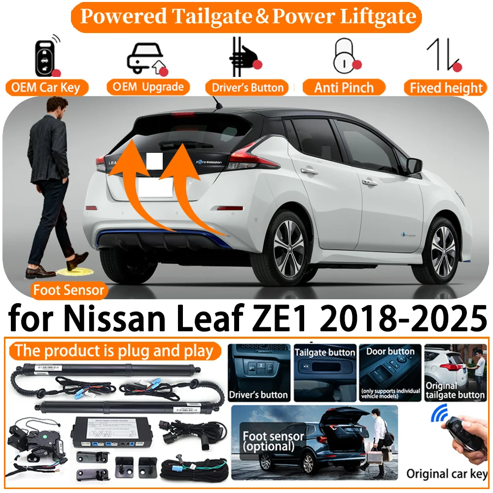 

ZhuCamX Car OEM Smart Powered Tailgate system for Nissan Leaf ZE1 2018-2025 Automatic Electric Power Tailgate Strut kit
