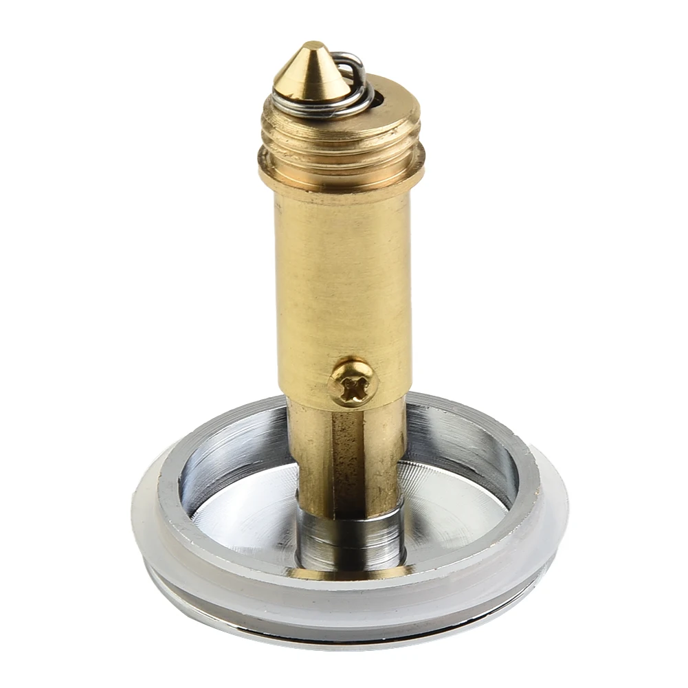 Enhance Your Basin Waste System with Chrome Sink Push Button Click Clack Plug+Spring Bolt for 38mm Tap Up Waste