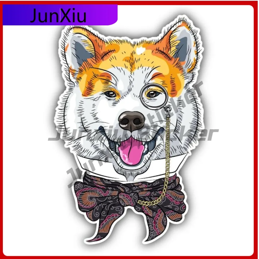 

Akita Dog Hipster Vinyl Car Sticker Anti Scratch Exterior Decal Decor Bumper Car Bicycle Skateboard Personalized Stickers For Ca