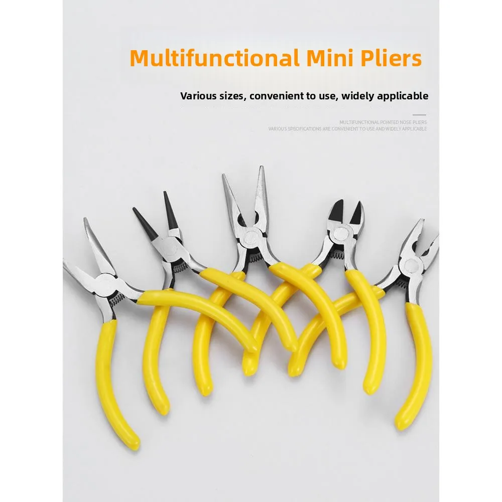 

Миниатюрные острогубые плоскогубцы 5 дюймов, многофункциональный ручной инструмент для DIY-проектов и общего использования от Fly Blue Valley