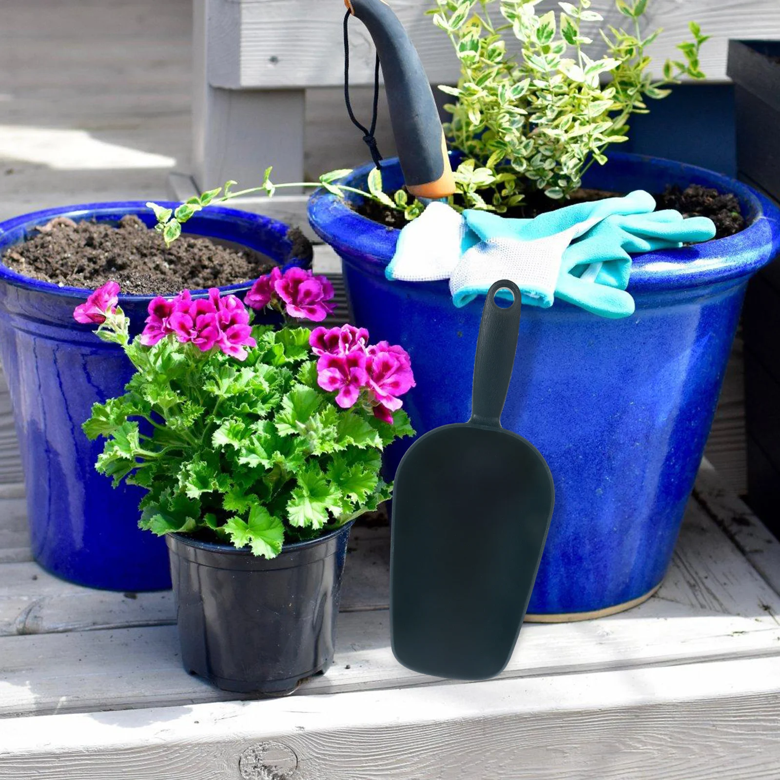 

ABS Garden Hand Shovel Small Lightweight Gardening Tool Ergonomic Handle for Digging Transplanting Planting Soil