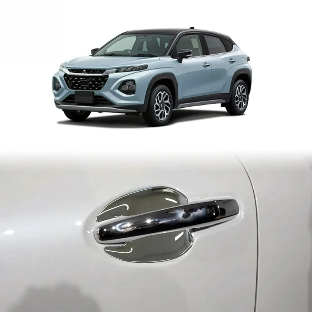 For Suzuki Fronx WDB3S WEB3S 2025 2026 ABS Chrome Door Handle Bowl Cover Cup Cavity Trim Insert Catch Molding Garnish