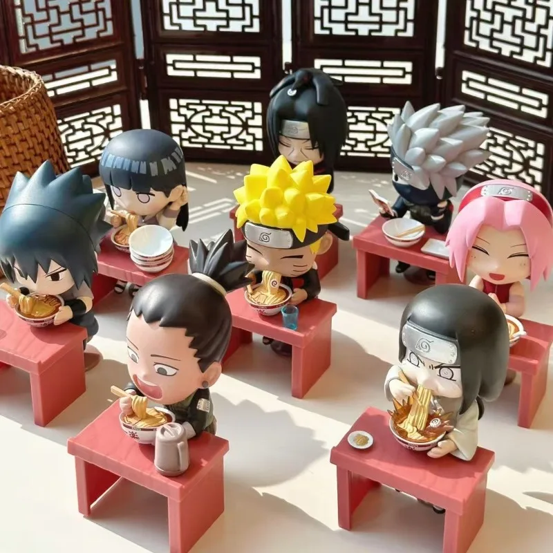 In Voorraad Echte Bandai Naruto Breeze Ramen Lamian Noedels Thema Blind Box Figuur Model Speelgoed Ornament Vakantie Geschenken