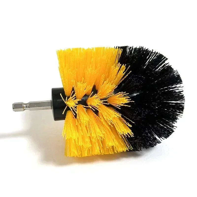 7-Piece Drill Brush Attachment Set, Cleaning Brush Tool Kit, Multi-Purpose Drill Brush with Extension Pole for Floor, Automotive