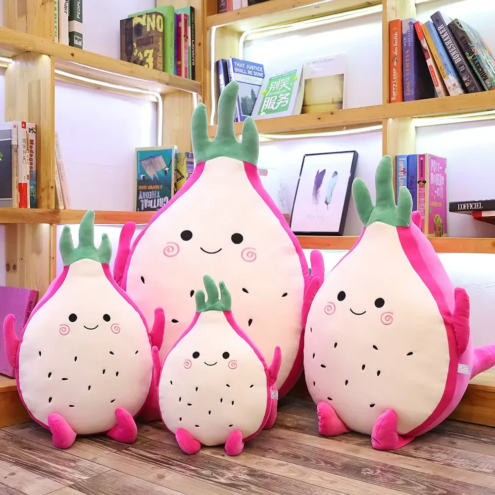 Duży rozmiar 110cm Kawaii Dragon Fruit pitaya Wypchana pluszowa zabawka Lalka Miękki uroczy samochód / sof / łóżko Poduszka do spania Dzieci dziewczynka Prezent