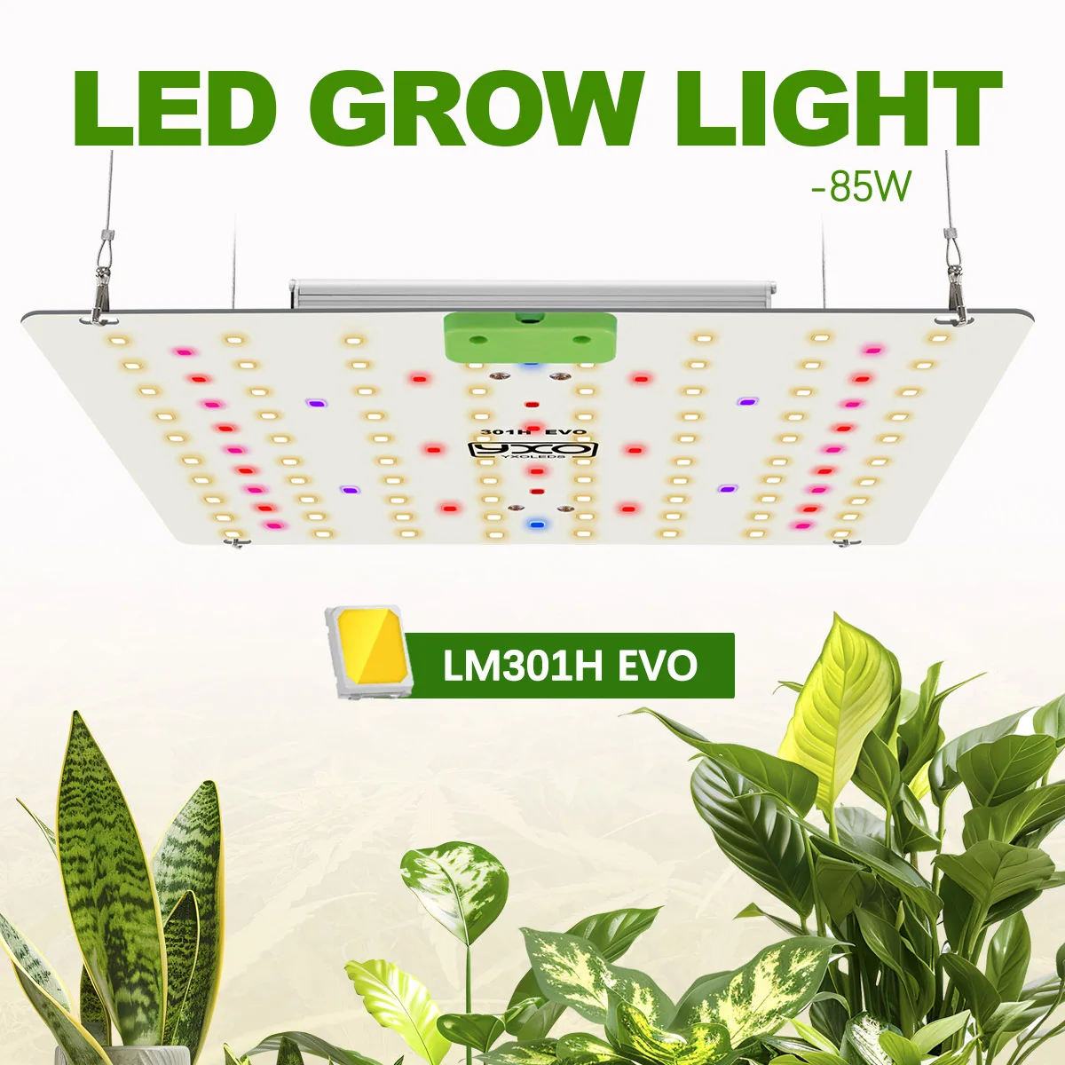 LM301h EVO 85W 180W Dimmable Plant Grow Light Promotes Plant Growth and Flowering Superior Heat Dissipation