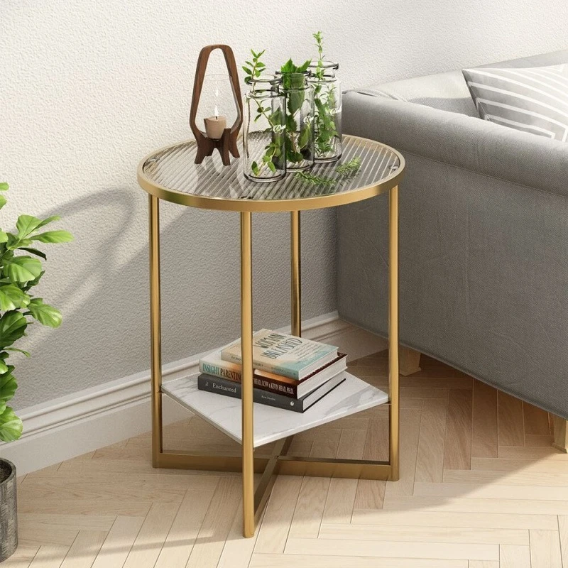 

Coffee table living room household round table small apartment sub-sofa side balcony table tea