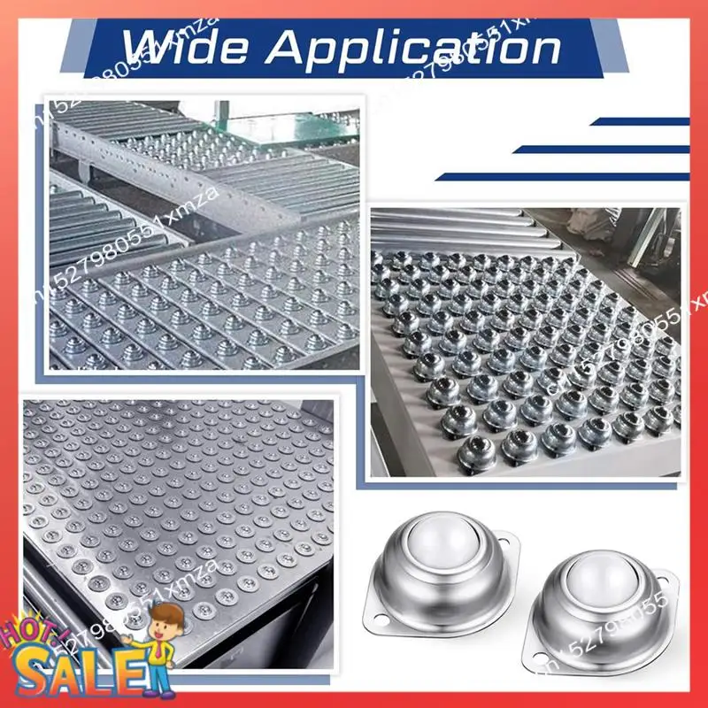 ABCL 20 Pcs 1 Inch Roller Ball Transfer Bearing Nylon Round Ball Transfer Unit Universal Ball Casters For Conveyor Roller