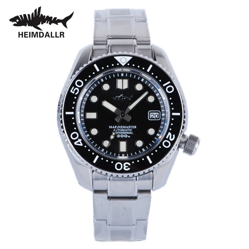 Heimdallr Watch For Men MM300 Sumo SBDX 300M Waterproof Sapphire Crystal Glass C3 Luminous Black Dial NH35 Automatic Movement