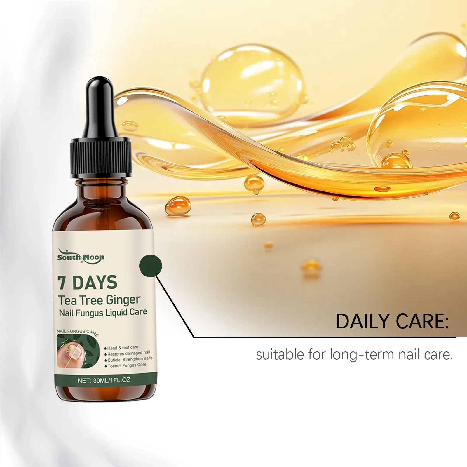 7 giorni Olio per il rafforzamento delle unghie Trattamento dei funghi delle unghie Riparazione Paronichia Unghia incarnita Onicomicosi Rimozione Prodotti per la cura