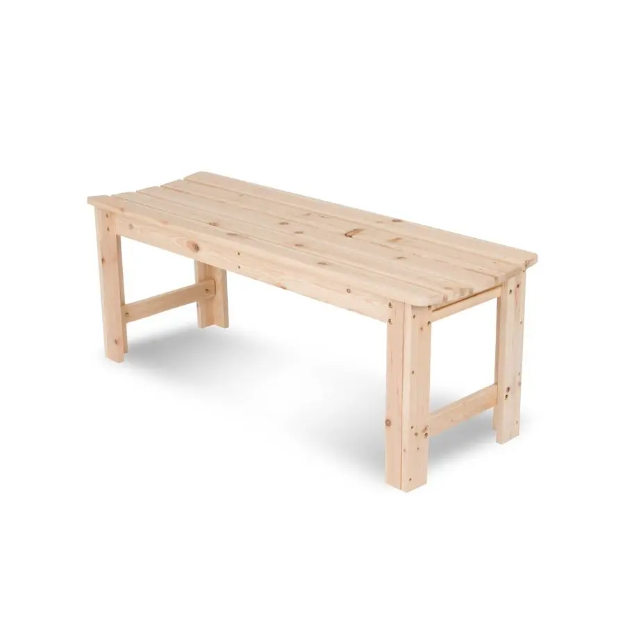 

Садовая скамья без спинки из натурального дерева для улицы, 1,2 м