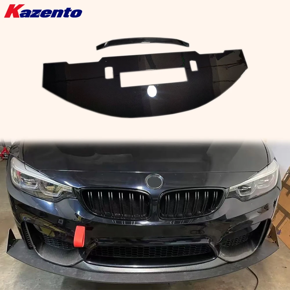 

For BMW F82 M4 2014-2019 Coupe Carbon Fiber KZ Style Front Bumper Bottom Lip 2pcs
