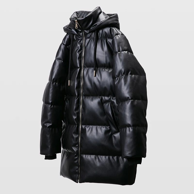 Herfst Winter Parka 'S 2023 Vrouwen Nieuwe Stevige Lange Mouw Rits Met Capuchon Zak Mode Elegante Casual Losse Dames Parka 'S