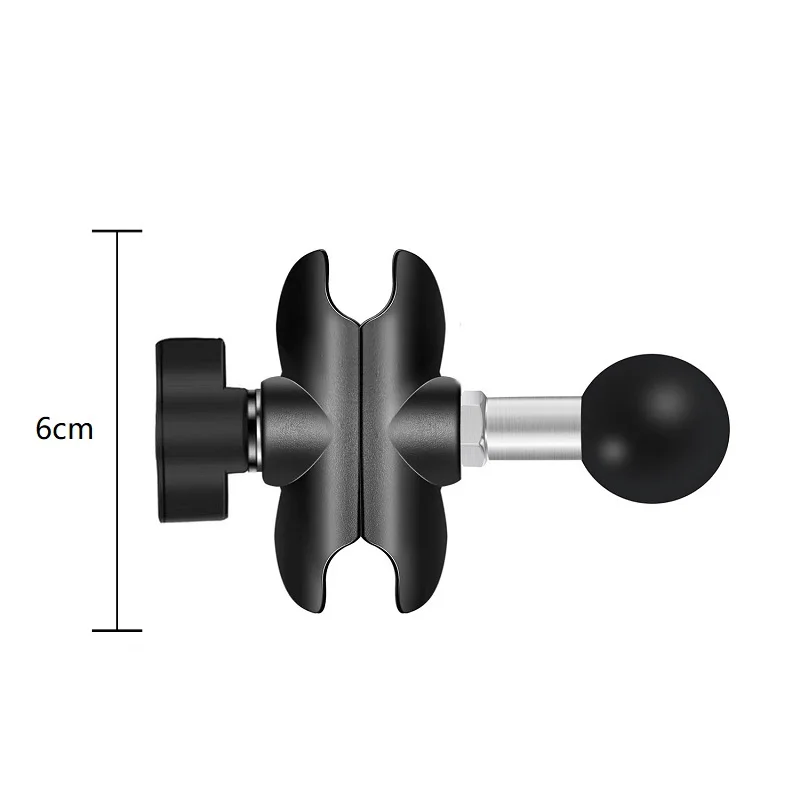 1 inch BallHead Mount Adapter Motorcycle Bicycle Handlebar Clip Rearview Mirror Bracket for GoPro 10 9 8 Camera MTB Mounts