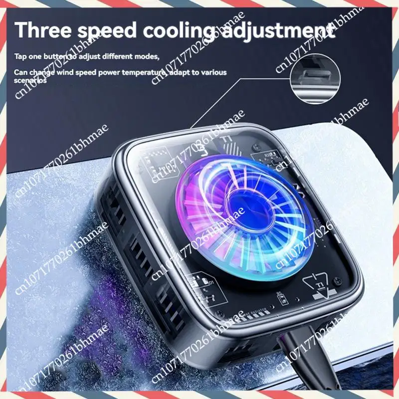 -A21Z SR01 PRO Mobile Phone Game Cooler Number Show Magnetic Backpack Semiconductor Radiator For IOS/Android B