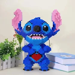 Giant 33CM Cute Stich Toy Block Set - Perfect Birthday Gift for Kids and Adults, Educational and Fun Building Blocks