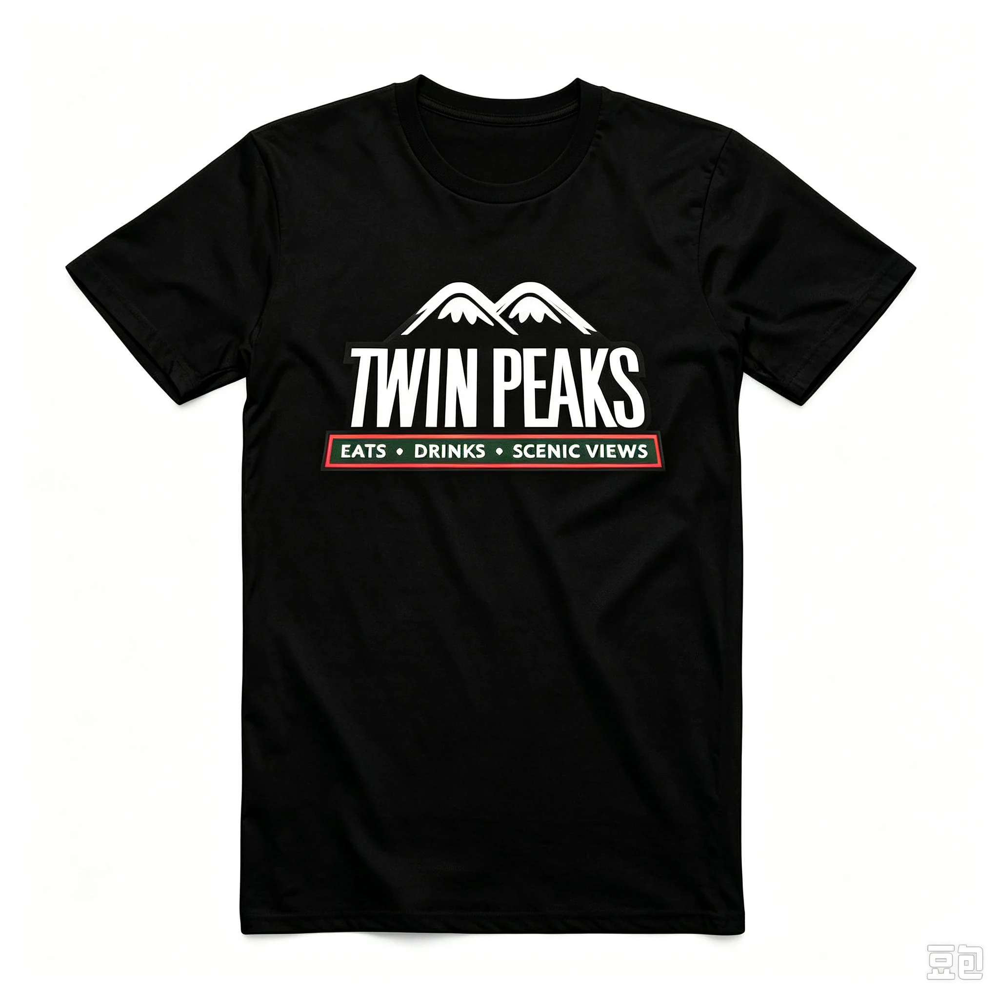 Twin Peaks T Shirt Men Women Eats Drinks Scenic Views Graphic Tee Vintage TV Show Casual Short Sleeve Unisex Cotton T-Shirt Top