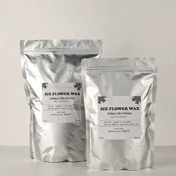 500克-1000克白色沙蠟冰花蠟DIY香氛蠟燭製作配件雪花蠟珍珠蠟燭沙畫工具 8 最佳銷售 硬蠟 - №7