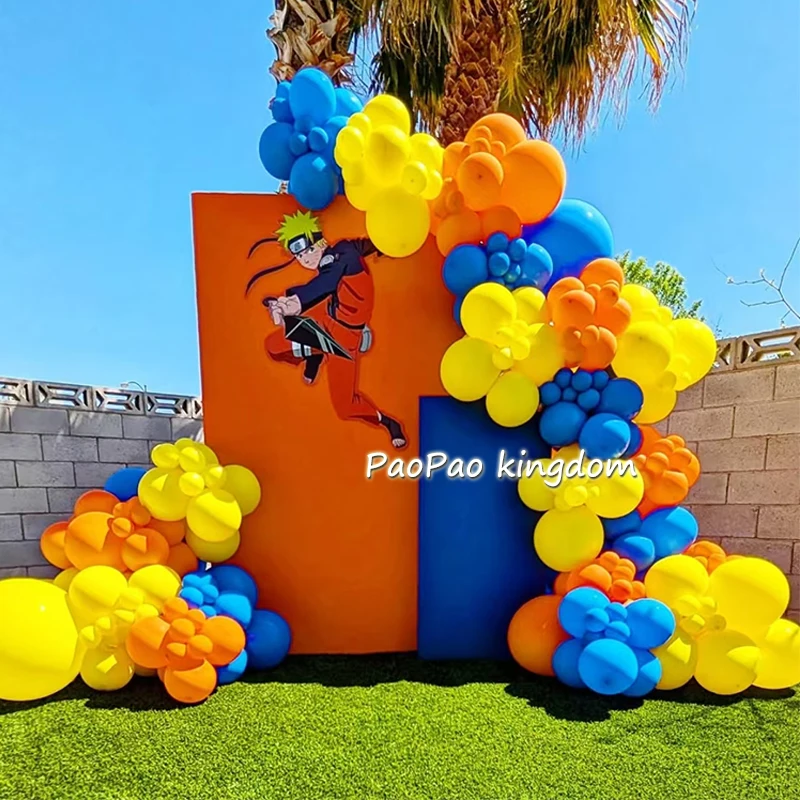 Воздушные шары Наруто, шары с цифрами, гирлянда, арочный комплект, детские украшения для дня рождения, вечерние воздушные шары Наруто для детского душа, подарки, поставки