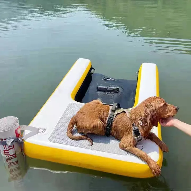 Portable Anti-slip Telescopic Folding Pet Ladder Small Dog Stairs Ramps for Pool SUP Boat Board Water