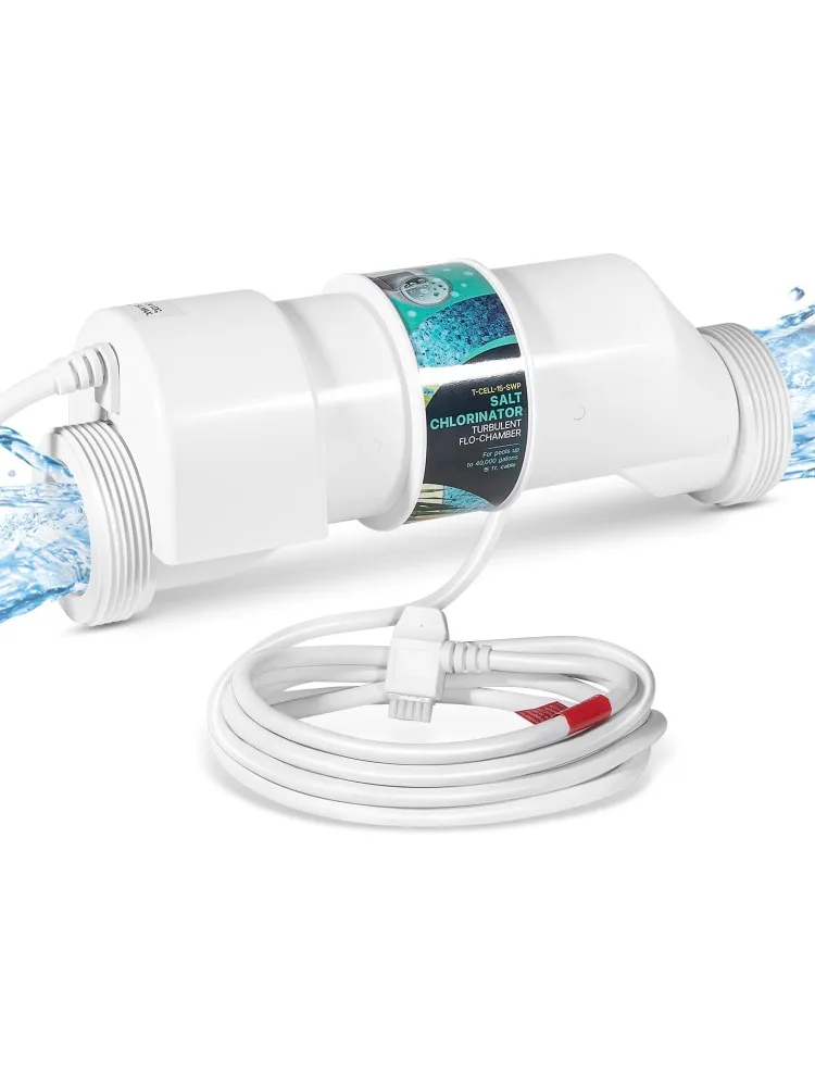 Salt ChIorination Cell Replacement for In-Ground Swimming Pools Up to 40,000 Gallons, Replaces for Hayward W3T-CEL