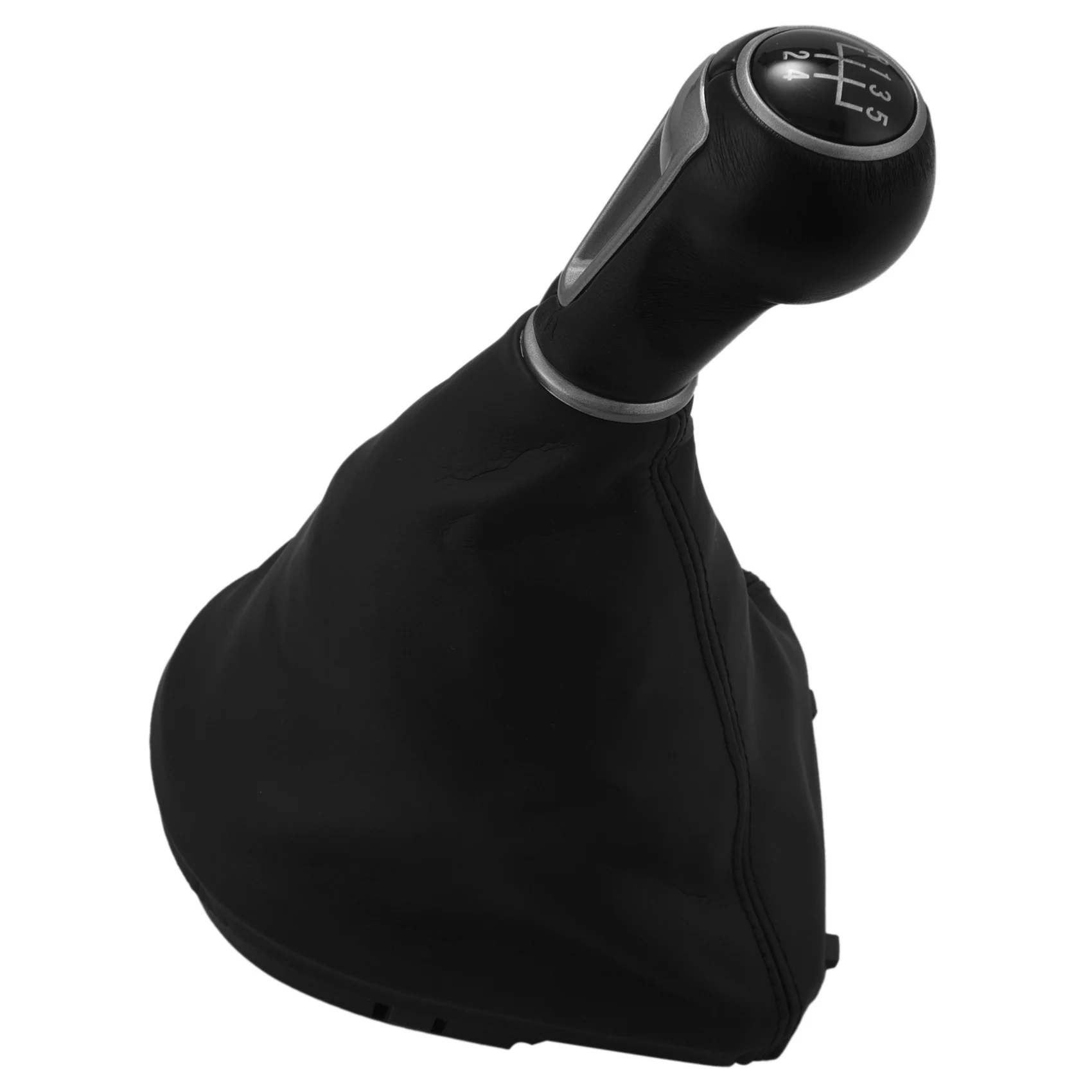 5 Speed Car Leather Gear Shift Knob Frame Gear Lever Dust Boot Cover for Seat II/Toledo III XL