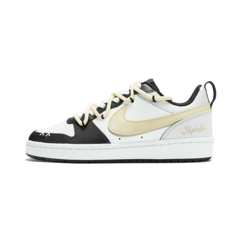 

【Customize】Nike Court Borough Skateboarding Women's Low-top Gray Sneakers shoes-BQ5448-115