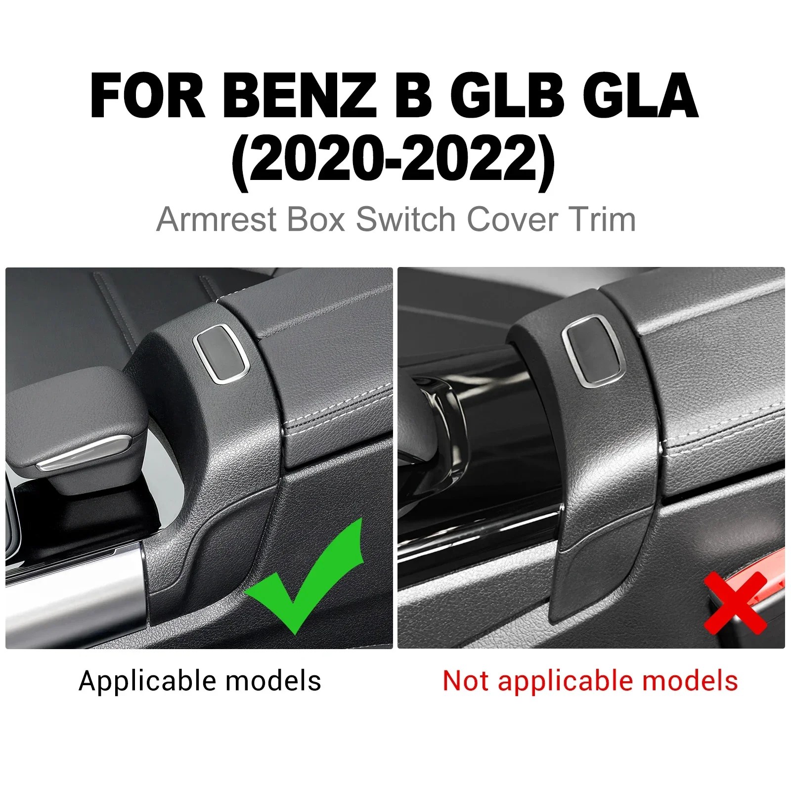 

for Mercedes Benz B Class W247 GLA H247 GLB X247 2020 2021 2022 Car Center Console Armrest Box Switch Cover Trim Accessories