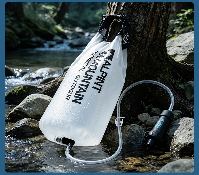 Persönlicher Wasserfilter für Wandern, Camping, Reisen und Notfallvorsorge Überlebens-Wasserfiltrationsstrohhalme Leichtgewichtig Tragbar – Detail 37