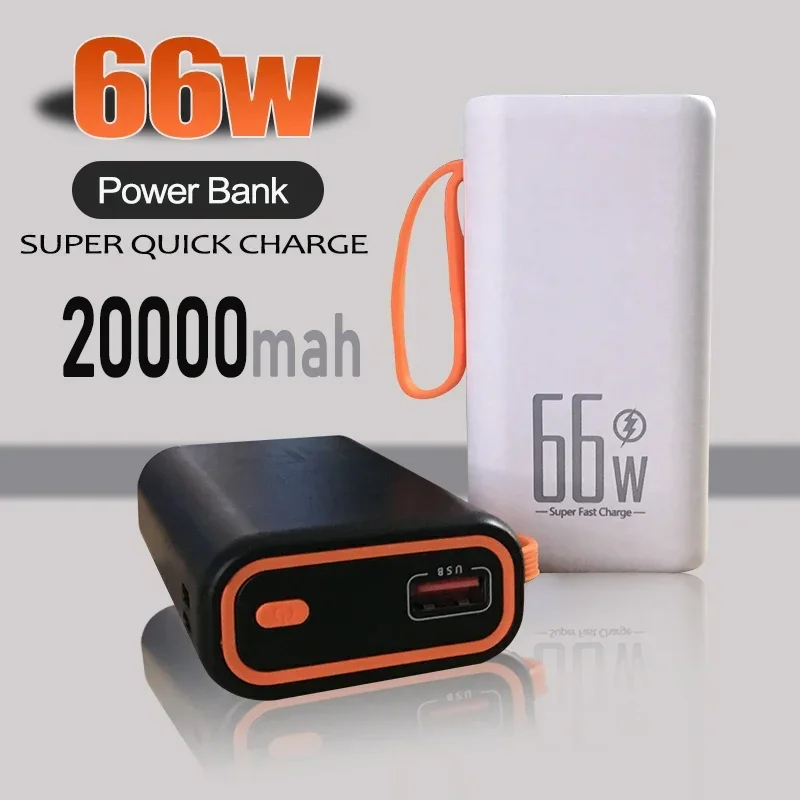 

66W Power Bank 20000mAh Mini Super Fast Charging PD 20W Portable External Battery Powerbank for Phone Laptop Tablet Mac