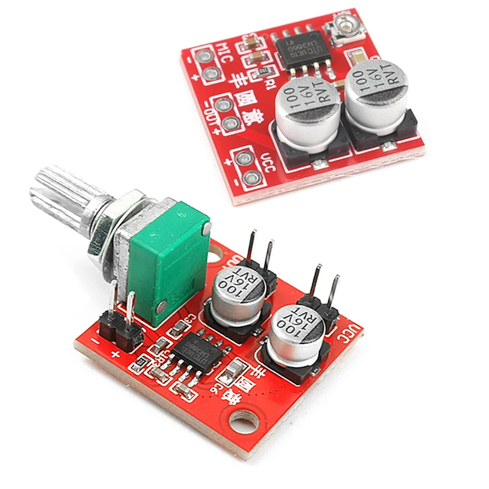 DC4-12V LM386 Electret Microphone Amplifier Microphone Pickup Module Can Drive Earphones And Small Power Speakers