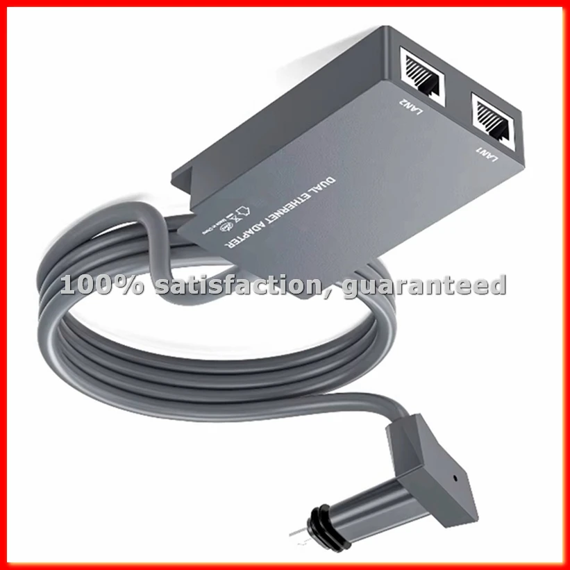 For 2 Ports Ethernet Adapter for Dish Antenna Satellite Internet V2 for Wired External Network A38R-A13G