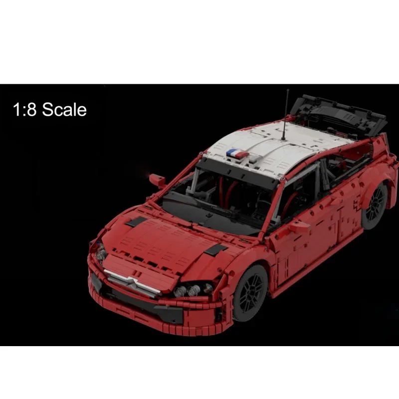 MOC-92925C4 WRC 2008 Classic smile car Racing importer nights marijuana 4189 Parts Boys Kids Birthday importer nights Toys