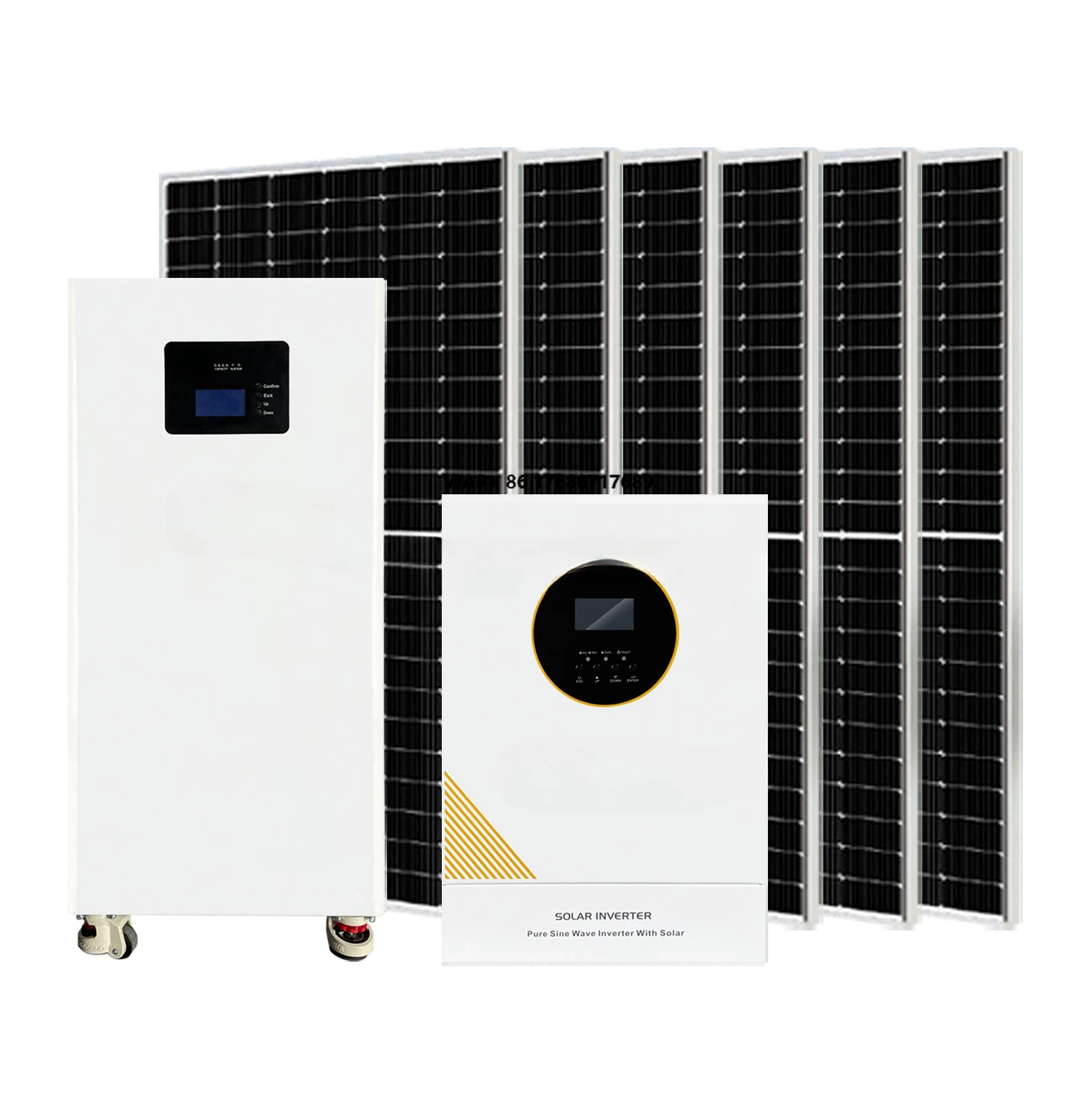 

Home Off-Grid Solar Power System Kit with 3000W 5000W 10000W Lithium Battery Energy Storage Monocrystalline Silicon Solar Panels