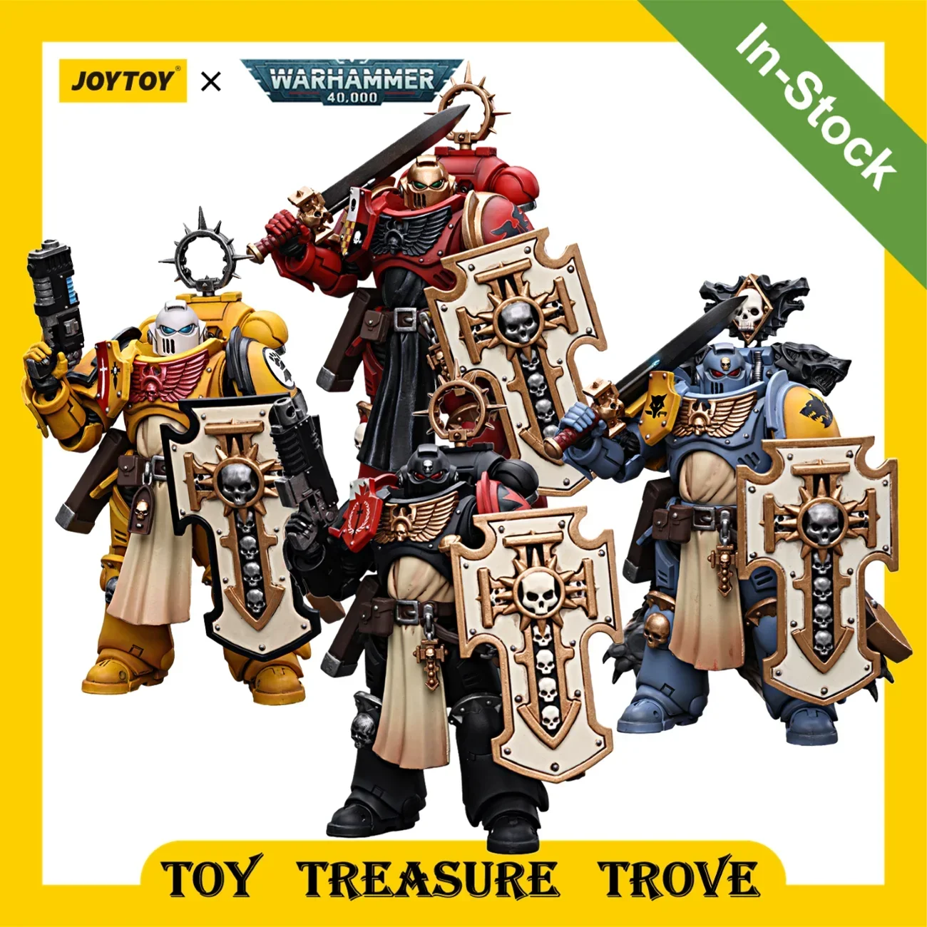 

JOYTOY 1/18 40k Фигурка Черный тамплиер Императорский кулак Кровавый ангел Космический волв Блозагард Ветеран