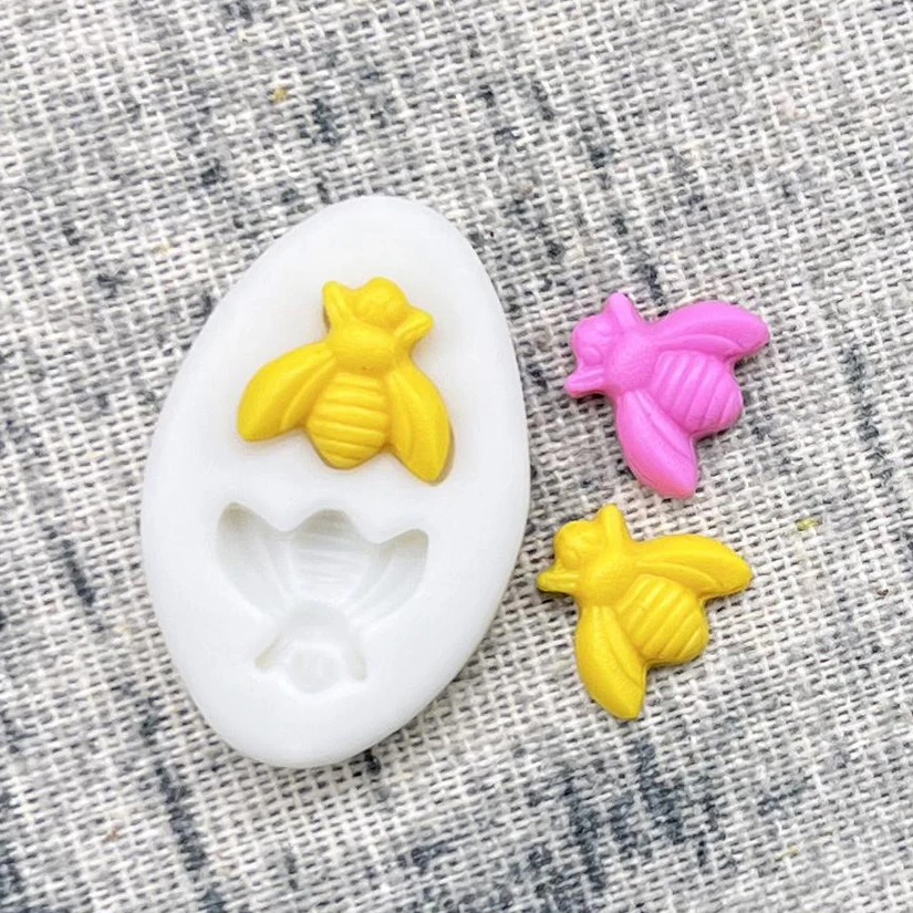 Mini Bee Silicone Cake Baking Mold Sugarcraft Chocolate Cupcake Resin Tools Fondant Cake Decorating Tools