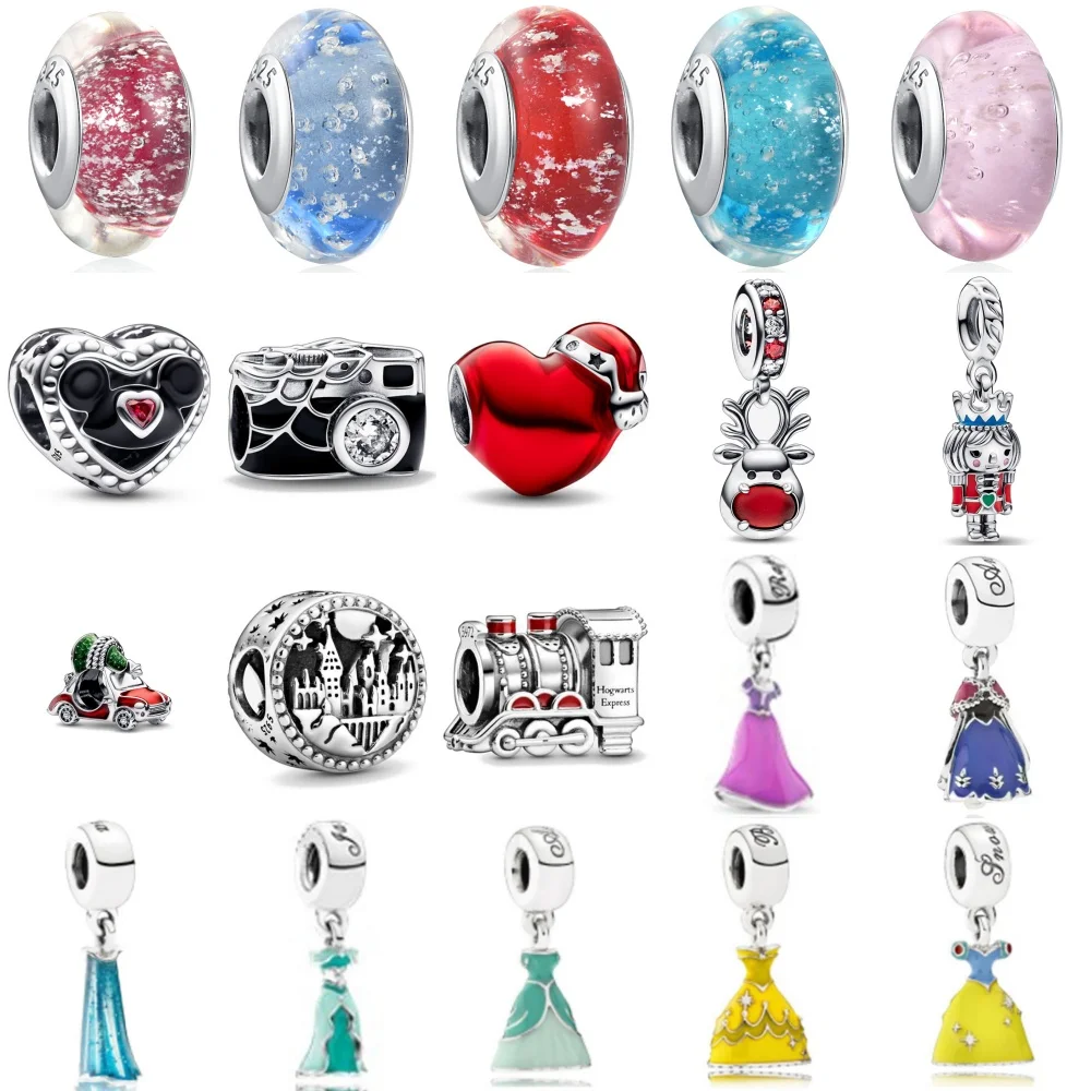 

925 Silver Red Beads, Camera Beads, Dress Pendant Accessories Suitable For European Women's Exquisite Jewelry