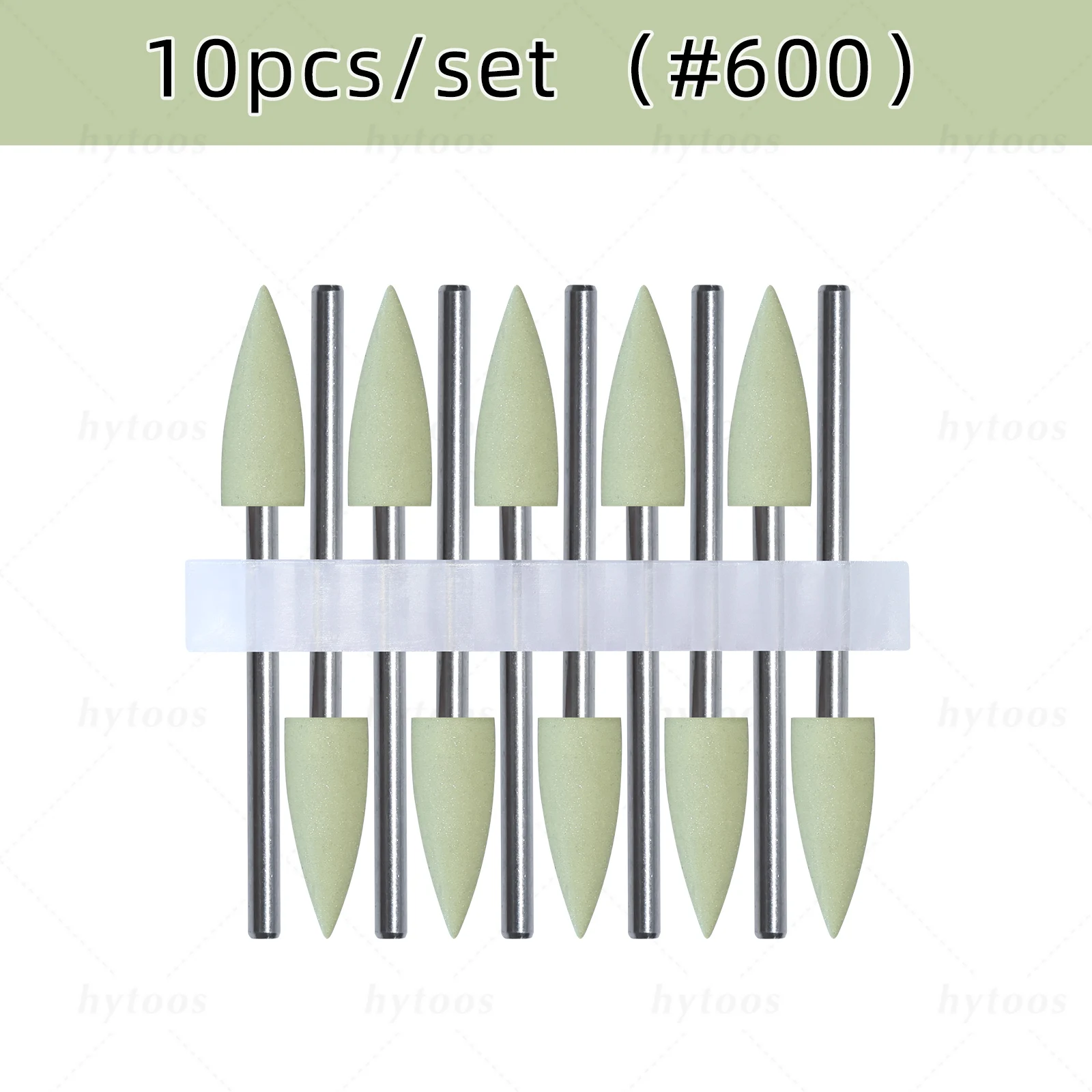 HYTOOS 6*16mm Kegel Silikon Nagel Bohrer Bits 3/32 "Pediküre Polieren Bit für Nagel Bohrer maniküre & Fußpflege Vorbehandlung Werkzeuge