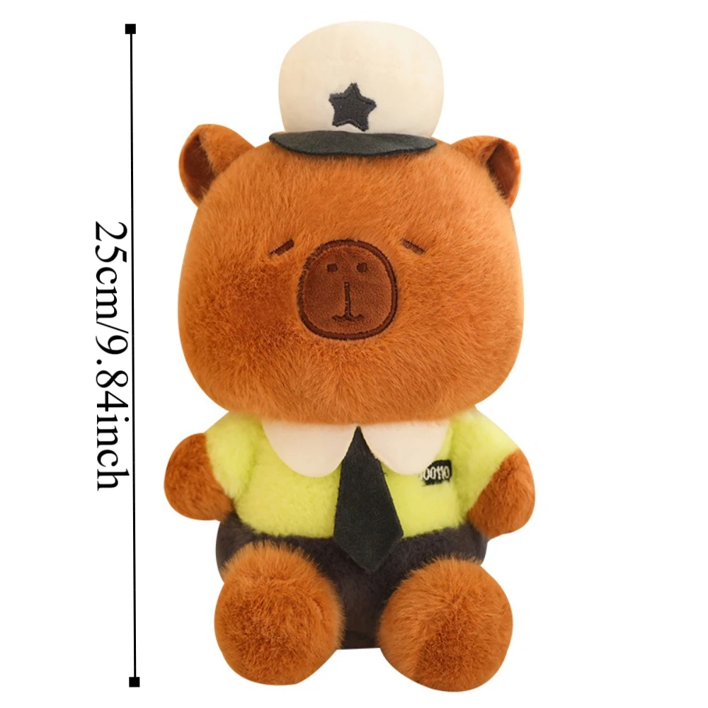 Kawaii Dress Up Capybara Peluche Bambola Simulazione di cartoni animati Capybara Peluche Soffice morbido Capibara Fluffy Doll Regalo di compleanno