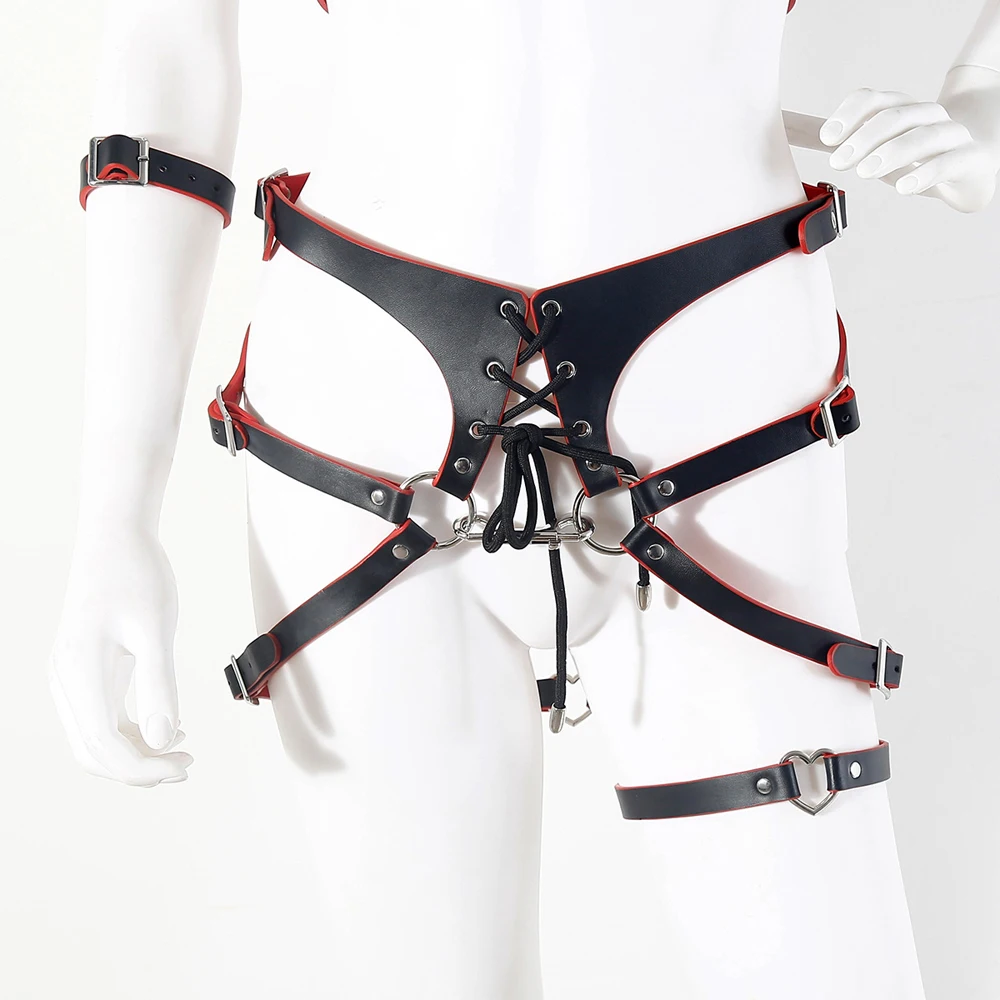 XXOO Erotic Sexy Lingeri Teacher Leather Strap Belt Bandage Outfits Hollow Sexy Lingerie Clothes Temperament Set Erotic Costumes