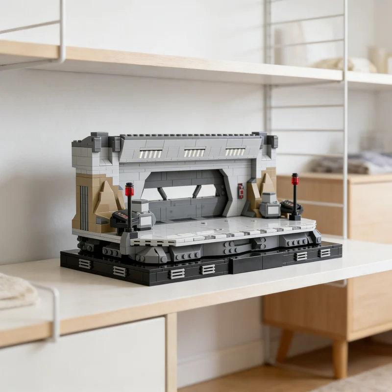 

930 деталей MOC Paz Vizsla S Final Stand Diorama Star Battle: Набор строительных блоков для сборки, креативный подарок, декор для демонстрации, премиум-качество