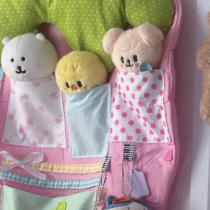 

Настенная заколка для волос, сумка для хранения игрушек, милая сумка для хранения клубники, настенная декоративная ABDL, украшение для комнаты для девочек, 1 шт.