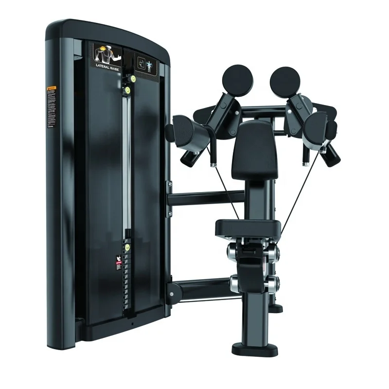 

Body Building Commercial Fitness Equipment Dual Weight Stack Pin Loaded Seated Shoulder Press Machine For Gym Club