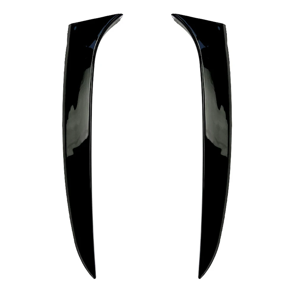 For Kia Sportage R 2011 2012 2013 2014 2015 2Pcs ABS Car Rear Window Spoiler Side Wing Trim Cover Decoration Glossy Black