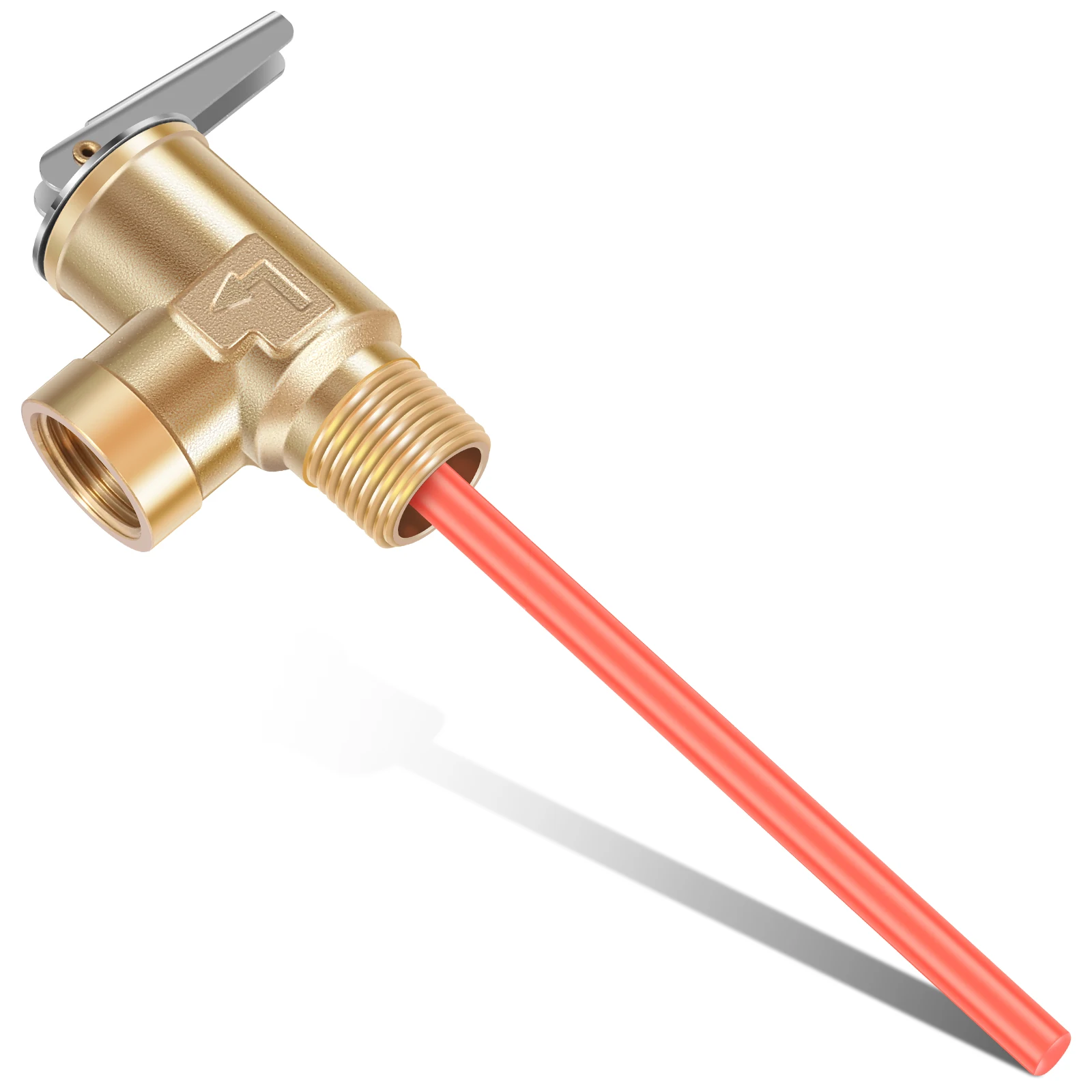 

1 Pc 1/2" NPT or 3/4" NPT RV Temperature and Pressure Relief Valve Brass RV Water Heater Temperature and Pressure Relief Valve