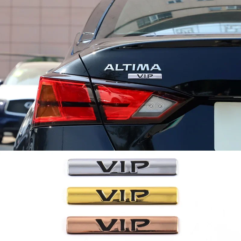 Car VIP Emblem Badge Auto Body Trunk Sticker Decal Accessories for Hyundai Ford Volvo Volkswagen Peugeot Tesla Mazda Skoda KIA