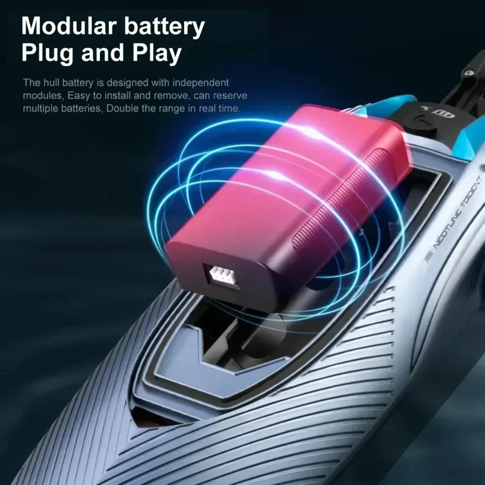 

S3 Remote Control Boat High-horsepower Water Large High-speed Speedboat Charging Motor Children Ship Model Toy Gift
